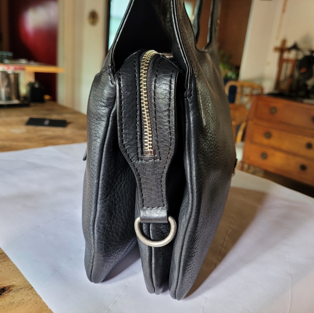 Botkier Leather Saddle Shoulder Bag in Black - Picture 7 of 15